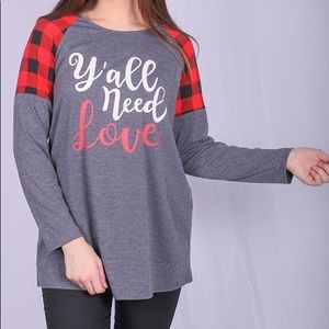“Y’all need Love” top